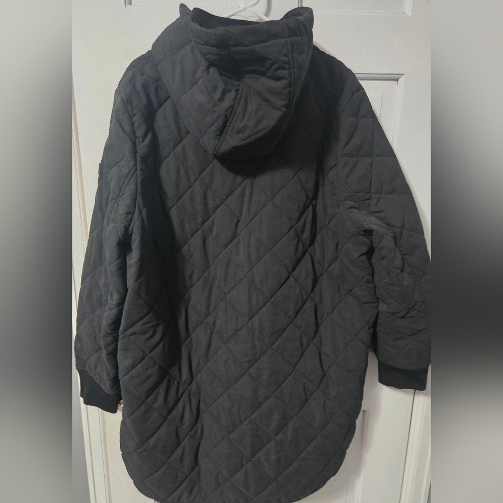 DKNY Quilted Black Jacket/Coat Womens Size XXL - Picture 2 of 8